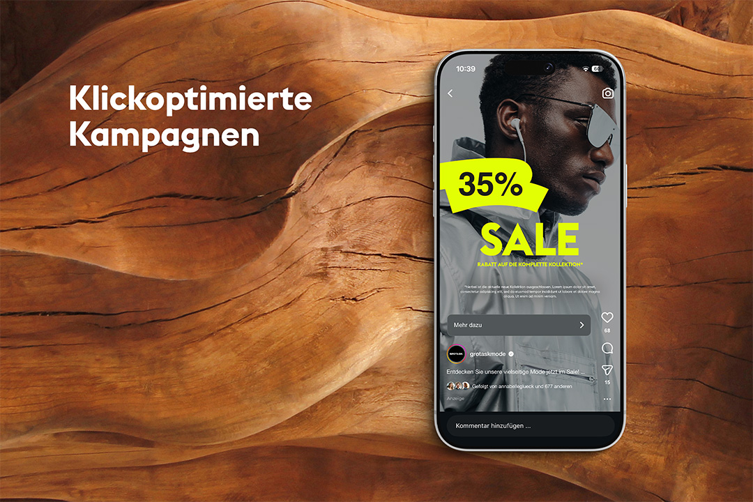 Klickoptimierte IG Kampagne