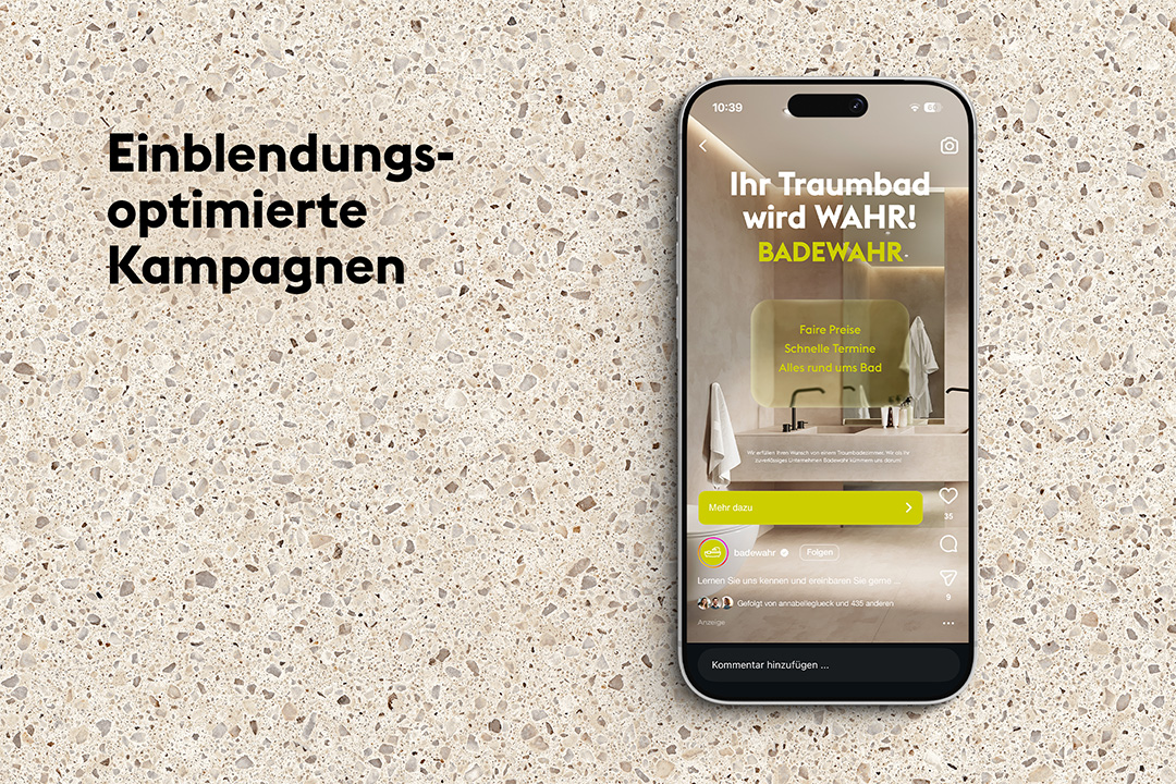 Einblendungsoptimierte IG Kampagne