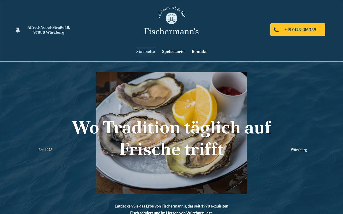 Website Showcase Gastronomie 