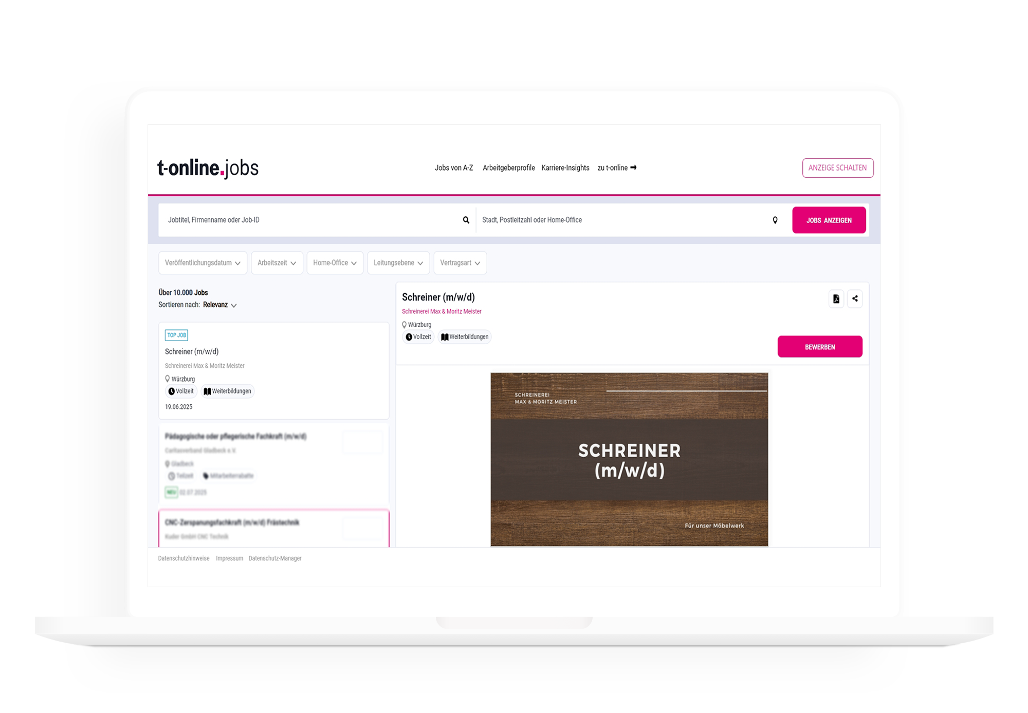 t-Online Job Ads