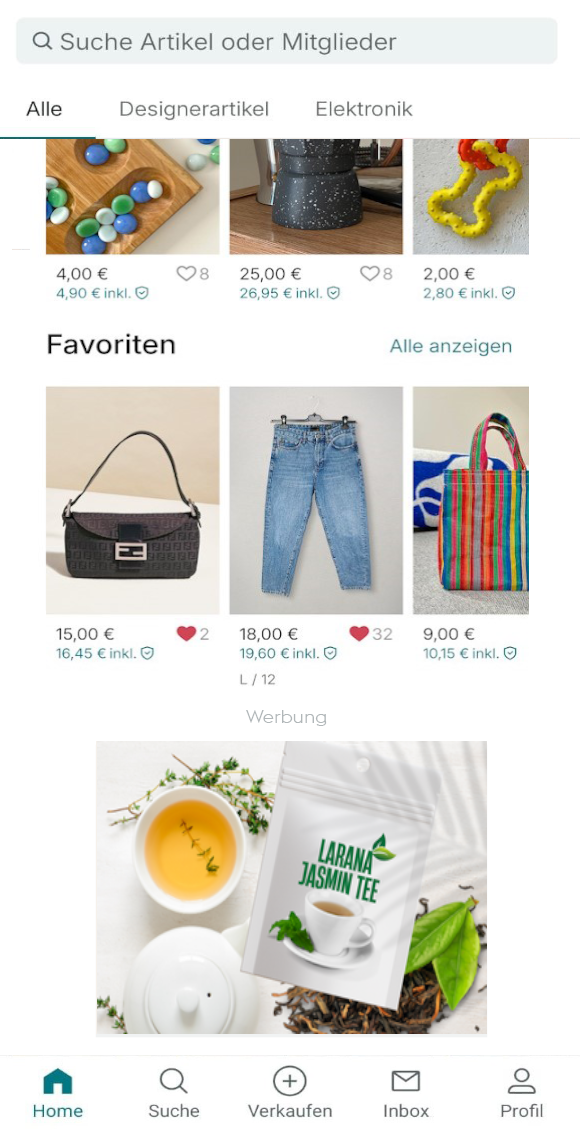 Vinted Werbung schalten