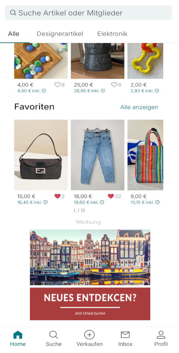 Vinted Werbung schalten