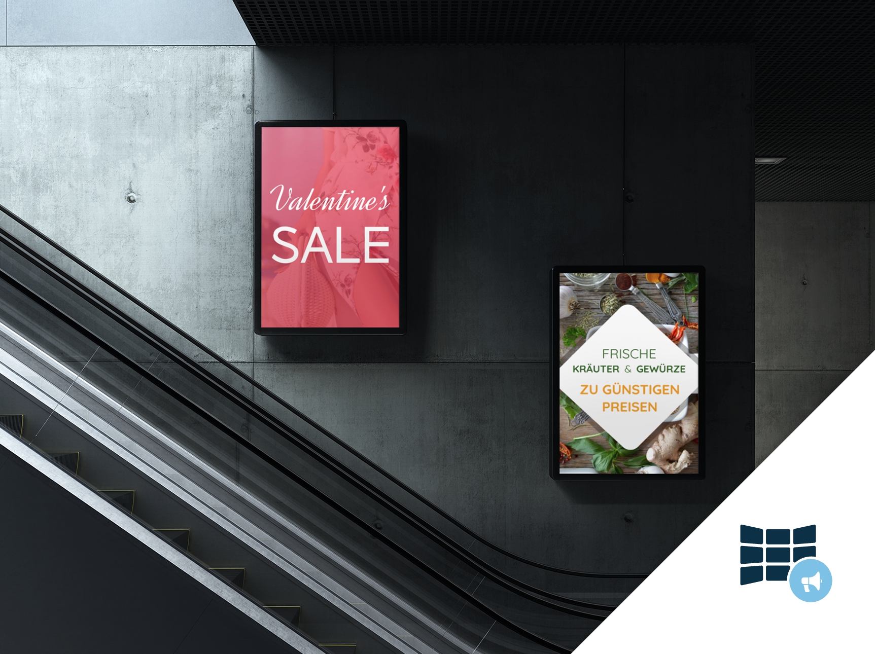 Digital Signage: Zeigen Sie Inhalte auf Bildschirmen und Werbescreens