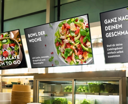 Digital Signage Hardware Beispiel Gastronomie