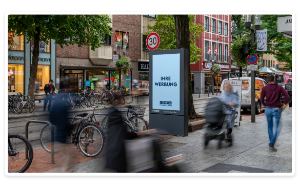 Digitale Außenwerbung (DOOH) Hero