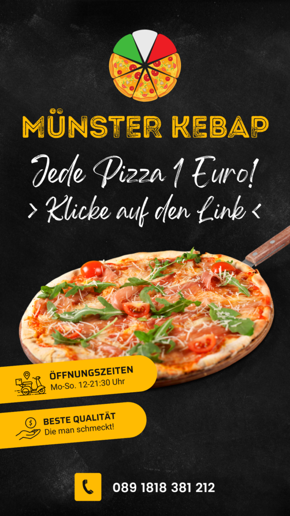 Instagram Werbung für einen Döner/Pizzeria-Imbiss