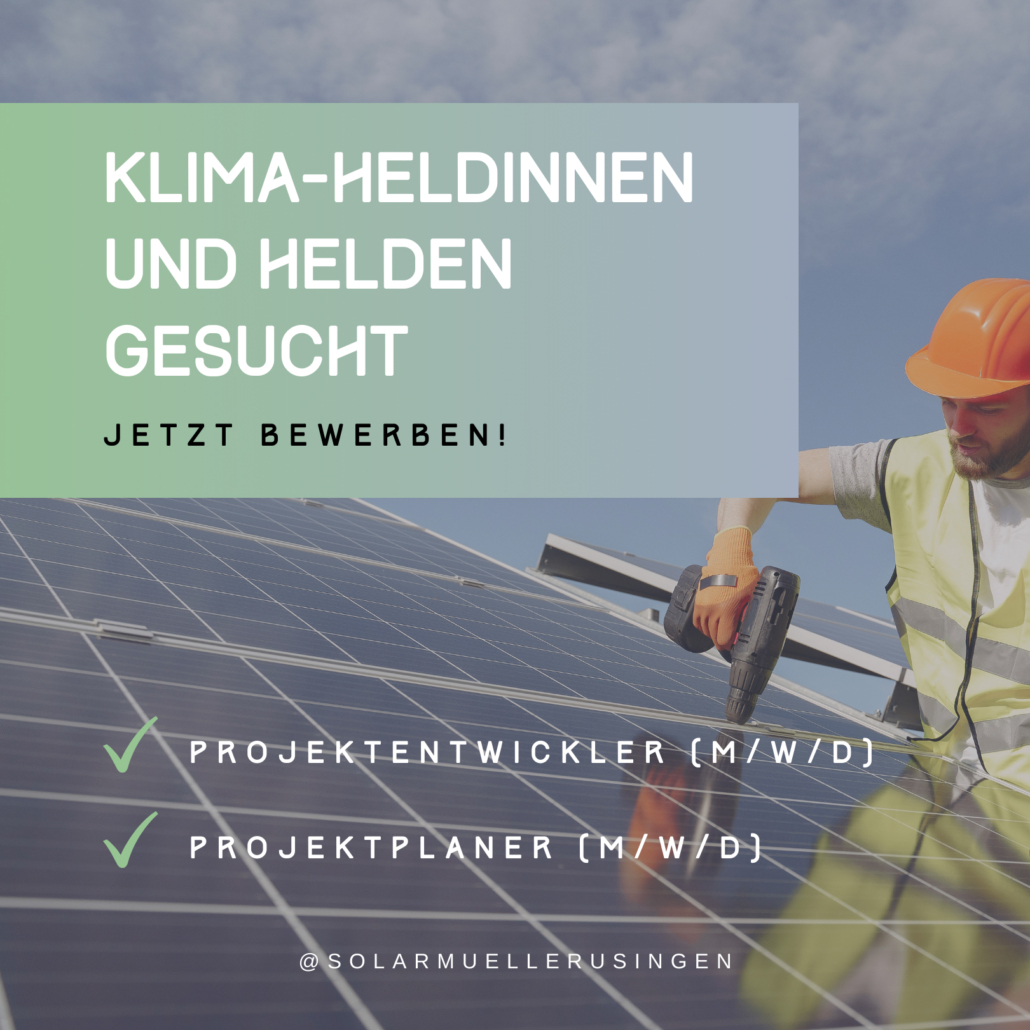 Kreative Stellenanzeigen – Solar Installateur und Elektriker