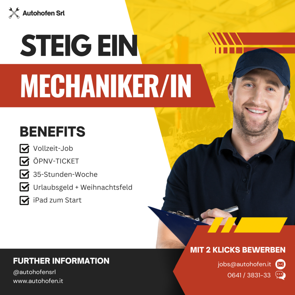 Kreative Stellenanzeigen – Mechaniker