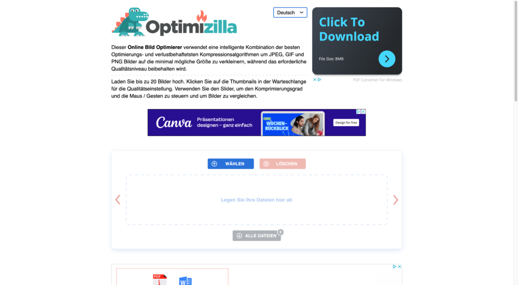 Optimizilla Website