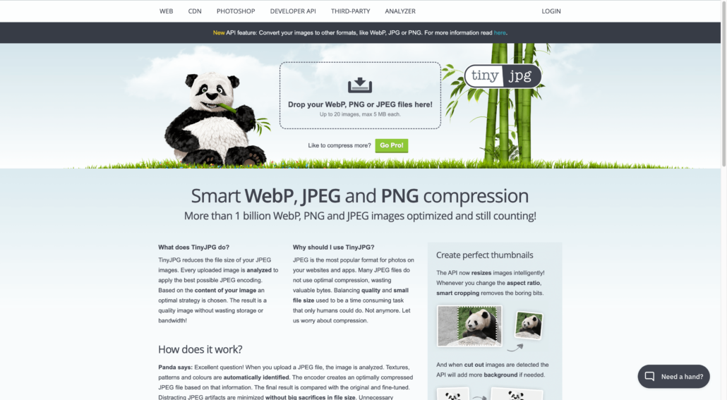TinyJPG Website