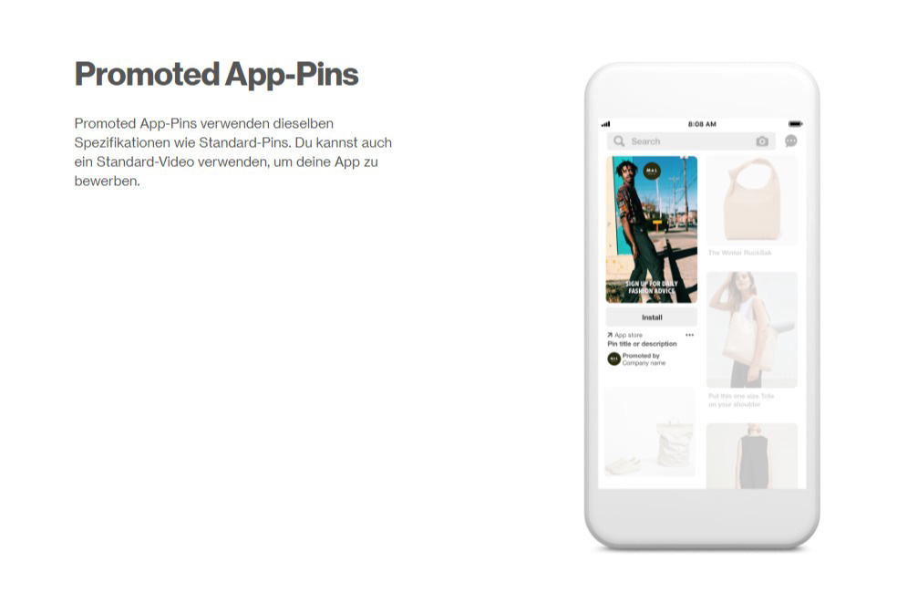 Promoted App-Pins
