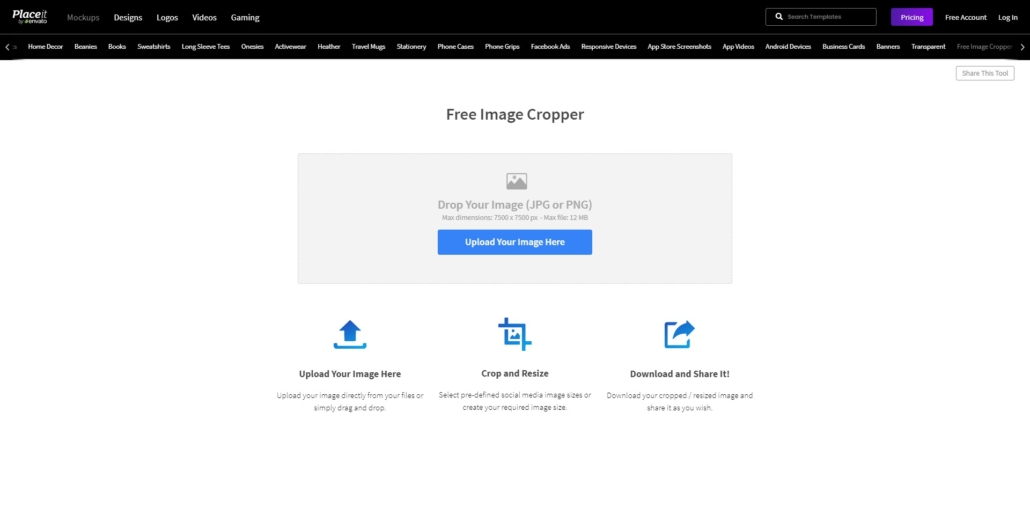 placeit Free Image Cropper
