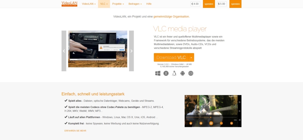 VLC-Player installieren
